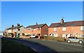 Houses on Rossett Road near its junction with Gamford Lane