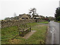 Memorial bench alongside Cheltenham Road, Bisley