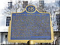 Information sign about William Thomas, architect