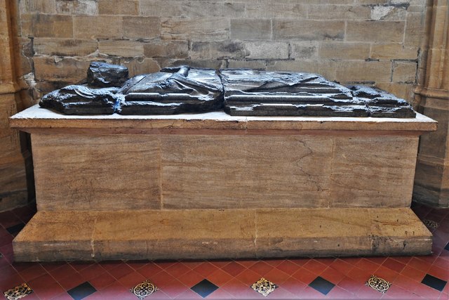 Sherborne Abbey: Early to mid c13th memorial to a priest 1