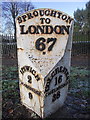 Old Milestone by the A1214, London Road, Ipswich Parish