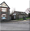 Dark green cabinet near the Bridge End Inn, Bedwas