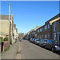 Sturton Street and a cloudless sky