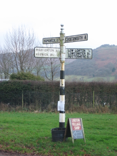 Old Direction Sign - Signpost, Cross Gates, Low Lorton