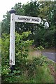 Old Direction Sign - Signpost by the B2095, Hooe