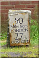 Old Milestone by the A32, Lower Farringdon