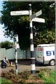 Old Direction Sign - Signpost by Tanyard Lane junction with Castle Mill Lane