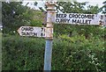 Old Direction Sign - Signpost, Stewley, Beer Crocombe Parish