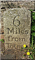 Old Milestone by Stoke Gabriel Road, Galmpton