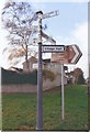 Old Direction Sign - Signpost by Main Road junction, Shapwick