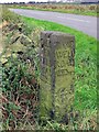 SK3166 : Old Guide Stone by the B5057, Darley Road crossroads by Milestone Society