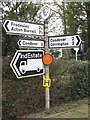 Old Direction Sign - Signpost in Wheathall, Condover Parish