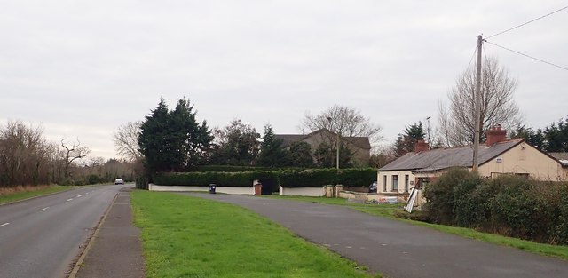 Semi-detached cottages on the R172 between Dundalk and Blackrock