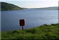 SN8229 : Lifebelt on the north shore of the Usk Reservoir by Mat Fascione