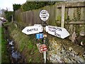 ST9515 : Old Direction Sign - Signpost in Farnham, Dorset by Milestone Society