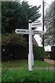 Old Direction Sign - Signpost by Dern Lane, Lions Green