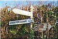 Old Direction Sign - Signpost by Ilchester Road, Charlton Mackrell