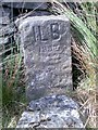 SE1244 : Old Boundary Marker by White Crag, Ilkley Moor by Milestone Society