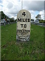 Old Milestone by the A59, Salmesbury Parish