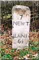 Old Milestone by the A470, north of Llandinam