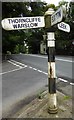 Old Direction Sign - Signpost by the A551, Buxton Road, Leek Parish