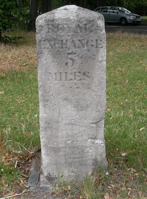 Old Milestone by the A24, Clapham Common South Side