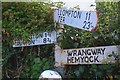 Old Direction Sign - Signpost by Pleamore Cross, Wellington Without Parish