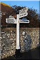 Old Direction Sign - Signpost by the A259, Eastbourne Road, East Dean