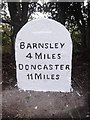 Old Milestone by the former A635, Saltersbrook Road, Darfield Parish