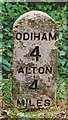 Old Milestone by the B3349, Blounce, South Warnborough Parish