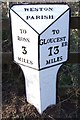 Old Milepost by the A40, Ryeford South