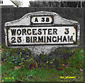 Old Milestone by the A38, Droitwich Road, Fernhill Heath