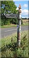NZ1919 : Old Direction Sign - Signpost by the B6279, Killerby Bridge by Milestone Society