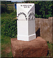 Milepost by the A19, Thirsk Parish