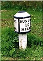 Old Milepost by the A53, Blackshaw Moor, Tittesworth Parish