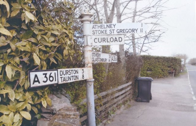 Old Direction Sign - Signpost by the... © Milestone Society cc-by-sa/2. ...