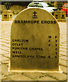 New Milestone by Bramhope Cross, north of Leeds