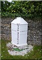 Old Boundary Marker by the former A367, Bath Road, Red Post, Peasedown St John