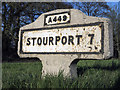 Old Milestone by the A449, Ombersley