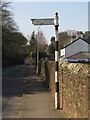 Old Direction Sign - Signpost by the B5140, Royden Park, Frankby