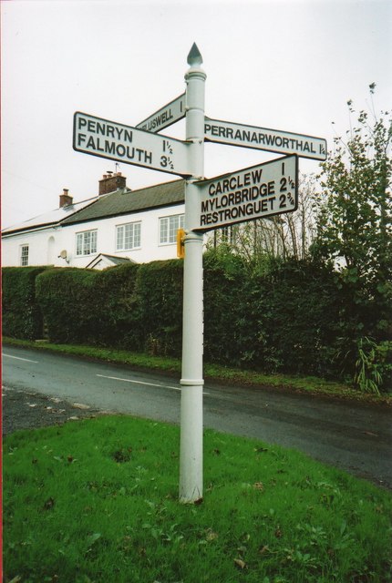 Old Direction Sign - Signpost in St... © Milestone Society :: Geograph ...