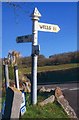 Old Direction Sign - Signpost by Glencot Road, St Cuthbert Out Parish