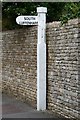 Old Direction Sign - Signpost by Digby Drive, North Luffenham parish