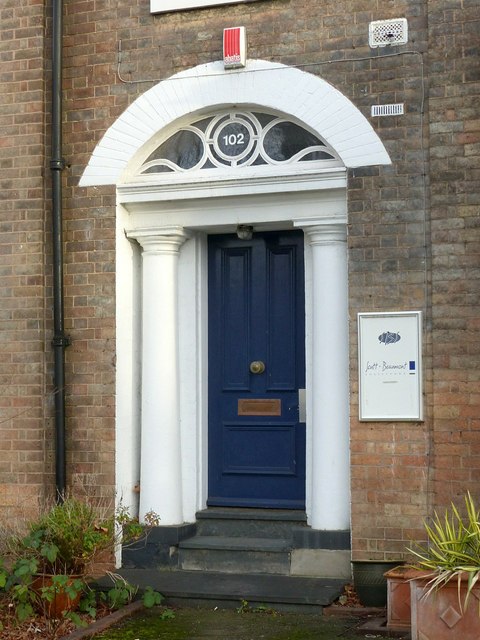 Doorway, 102 New Walk, Leicester