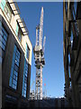 NT2574 : Tower crane from Multrees Walk by M J Richardson