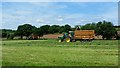 Making haylage near Carswalls Manor