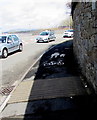 Cycle route and pavement, Castle Street, Loughor