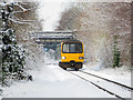 Train between Birchgrove and Ty Glas stations