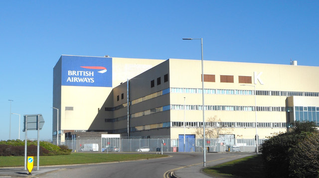 A British Airways Building at Heathrow Airport