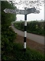 Old Direction Sign - Signpost by Hatchers Lane, Owslebury Parish